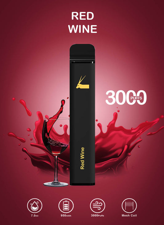 AILE 3000 PUFFS  RED WINE